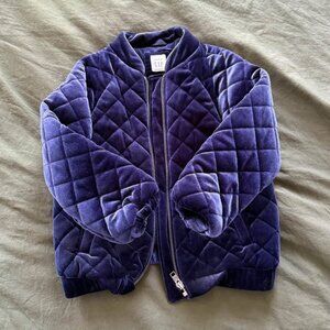 GAP Kids Quilted Velvet Bomber Jacket – Size 4 toddler
